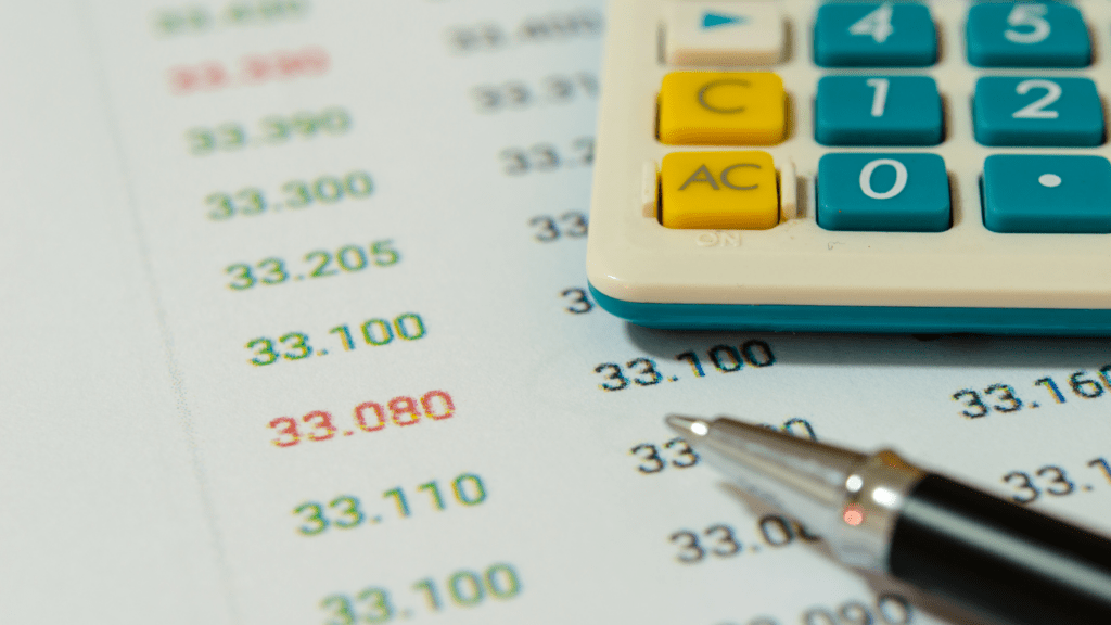 a table of pricing models