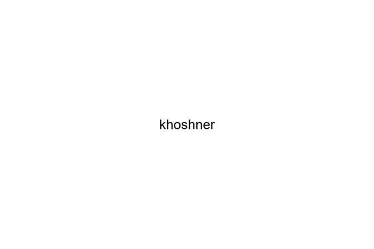 khoshner