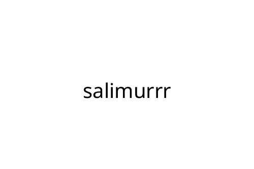 salimurrr