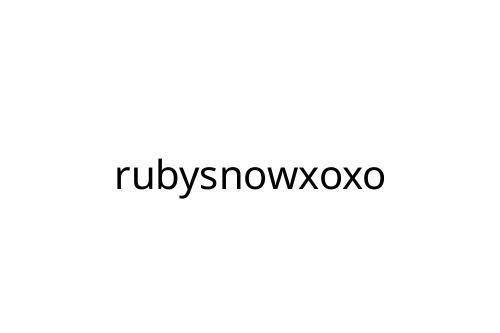 rubysnowxoxo